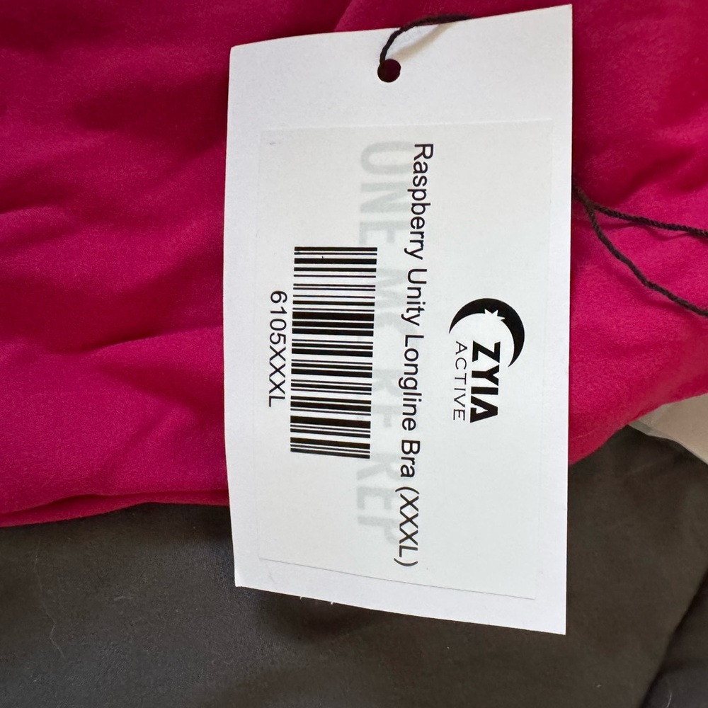 ZYIA Raspberry Unity Longline Bra - Picture 2 of 2